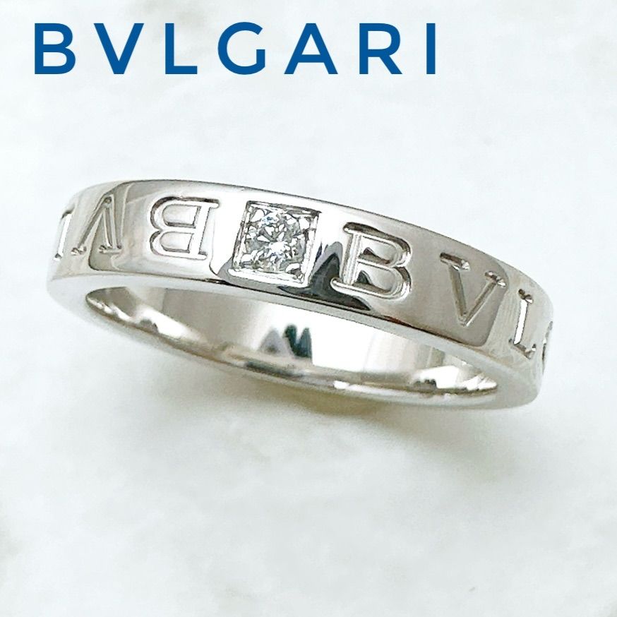 BVLGARI ブルガリブルガリ ダイヤモンド ホワイトゴールド リング 55 約15号 U