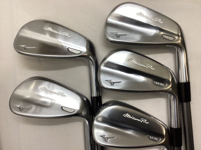 【中古】アイアンセット ミズノ 【カスタム品・軽量】ミズノプロ　M-15　アイアン　5本/フジクラMCI 60 /R/29[5452]杭全本店