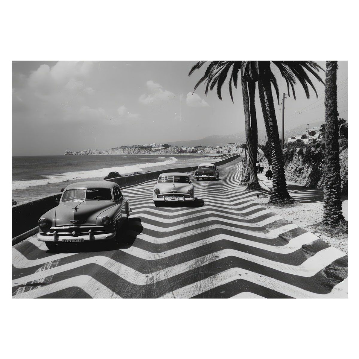 B1サイズ（約73x103cm）】【lh-poster-3526】【フレーム付き】海岸線