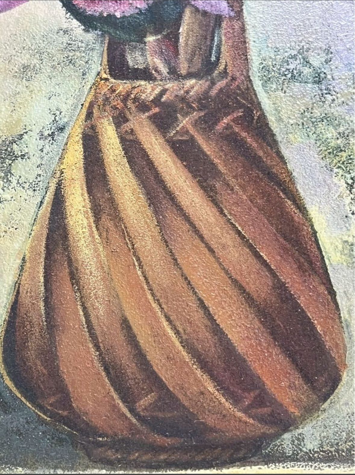 原田彰夫 「カトレア」油彩 6号 静物画 裏サイン有 精鋭選抜展銅賞 ル