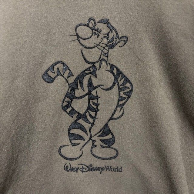 Disney - クラリ 90年代 Walt Disney World TIGER フロッキープリント スウェット