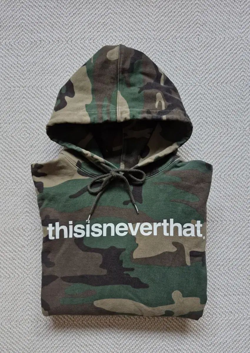 ディスイズネバーザット カモ フーディー Tシャツ L