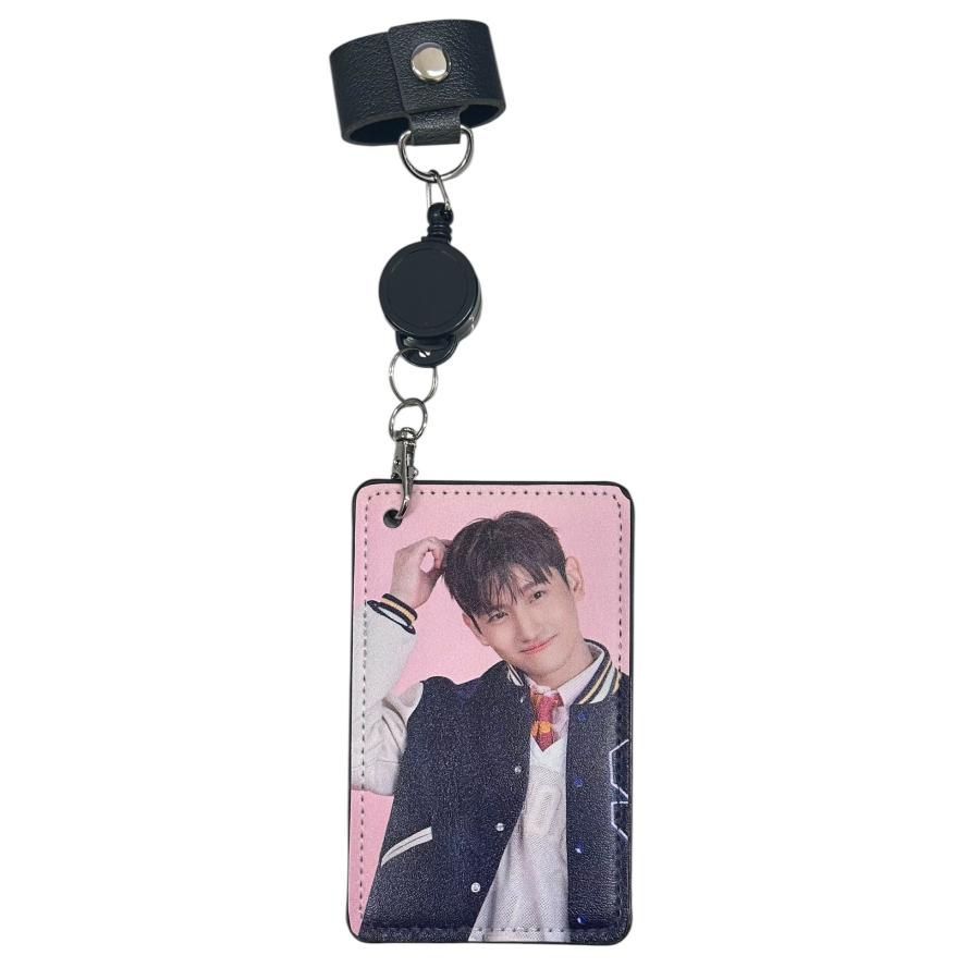チャンミン TVXQ 東方神起 ICカードケース パスケース リール付き