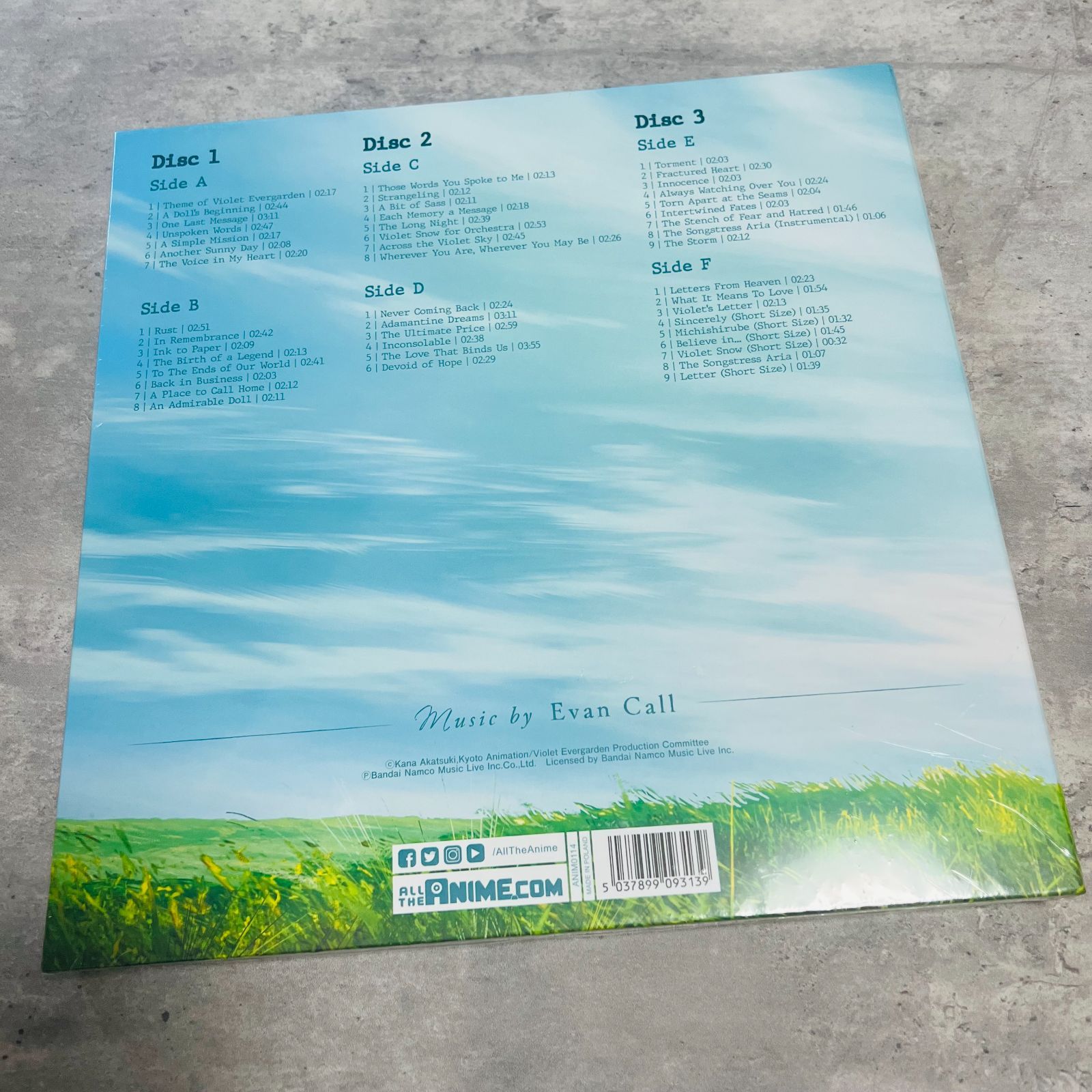 ヴァイオレット・エヴァーガーデン レコード アナログ盤 3枚組限定豪華