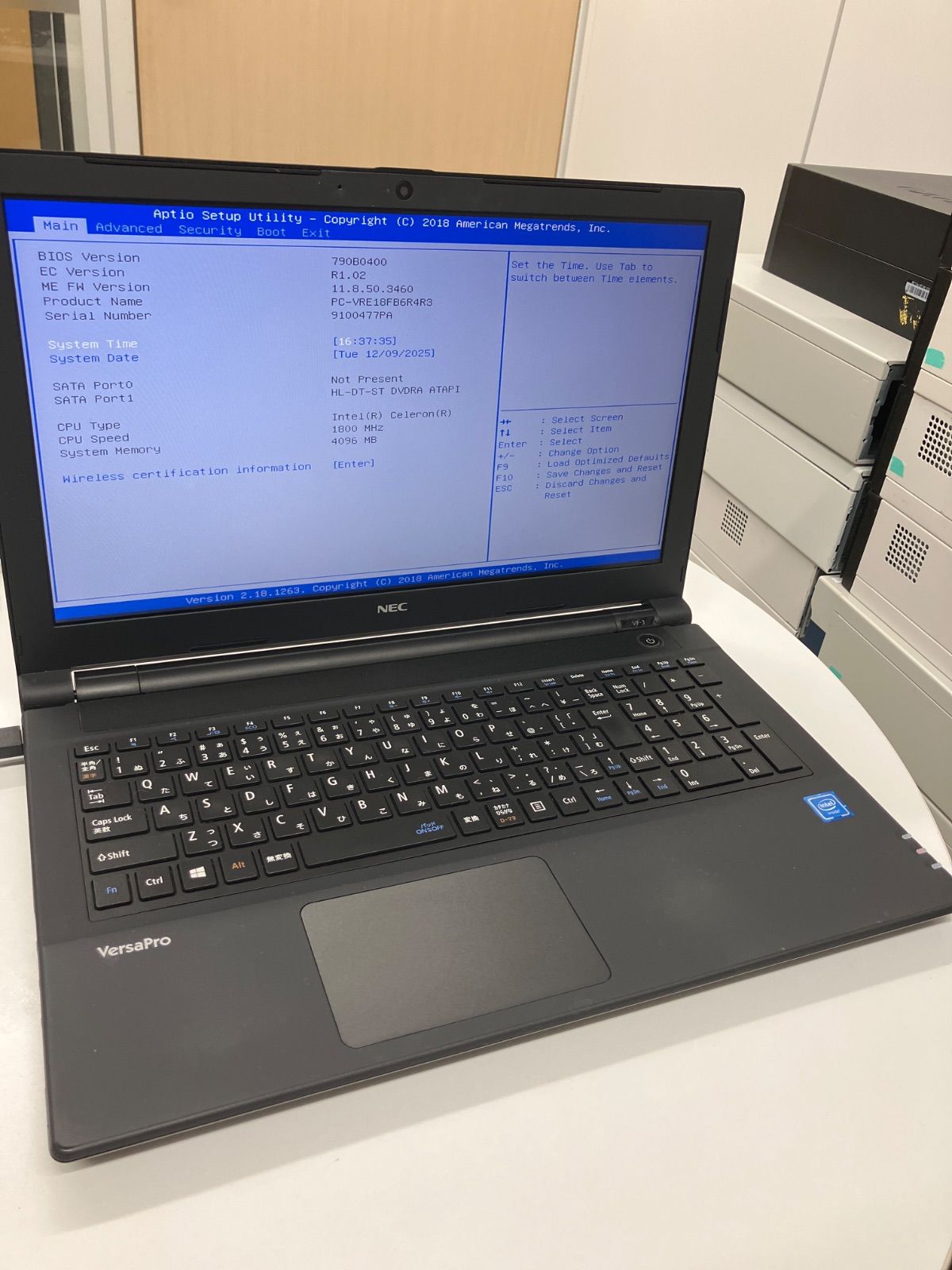 NEC VersaPro ノートPC ジャンク ジャンク NEC VersaPro Celeron（R）PC-VRE18FB6R4R3 ノートPC - メルカリ