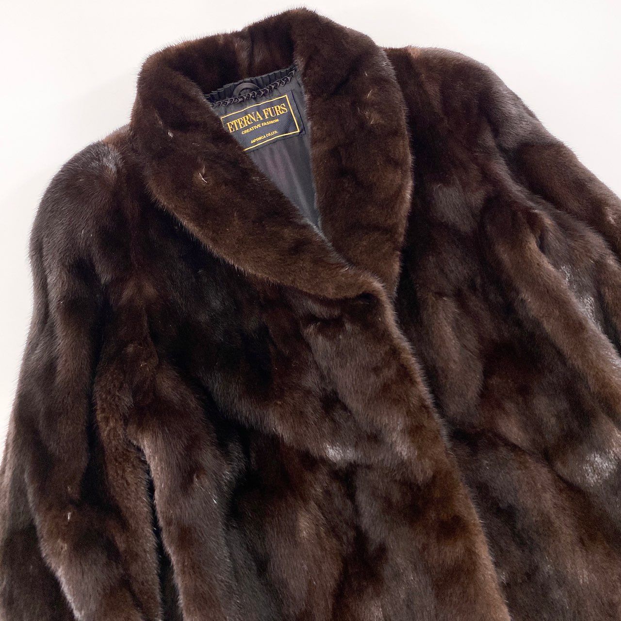 42L9 BLACKGLAMA ブラックグラマ ダークミンク ロングコート サイズF