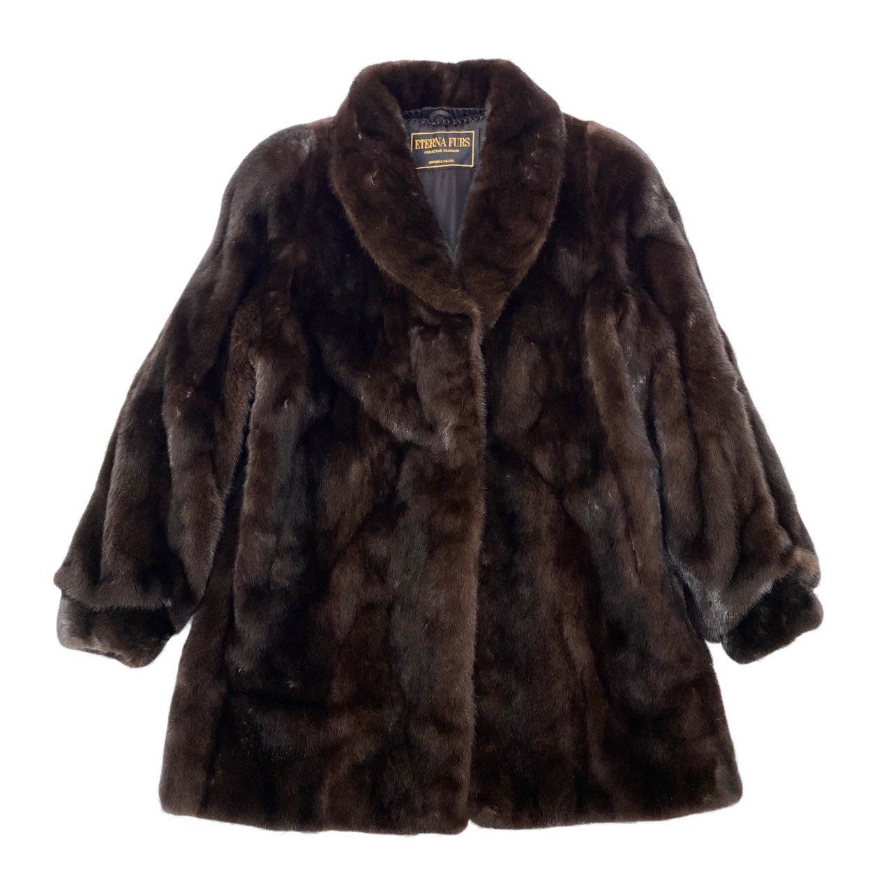 42L9 BLACKGLAMA ブラックグラマ ダークミンク ロングコート サイズF