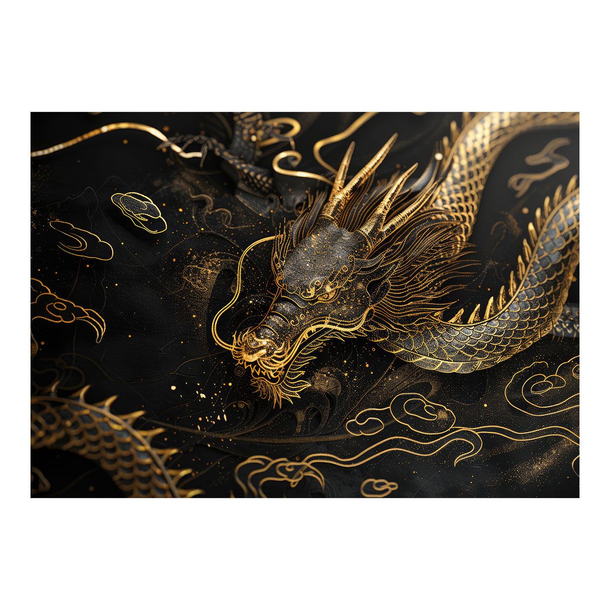 B2サイズ（約51x73cm）】【lh-poster-9950】【フレーム付き】ドラゴン