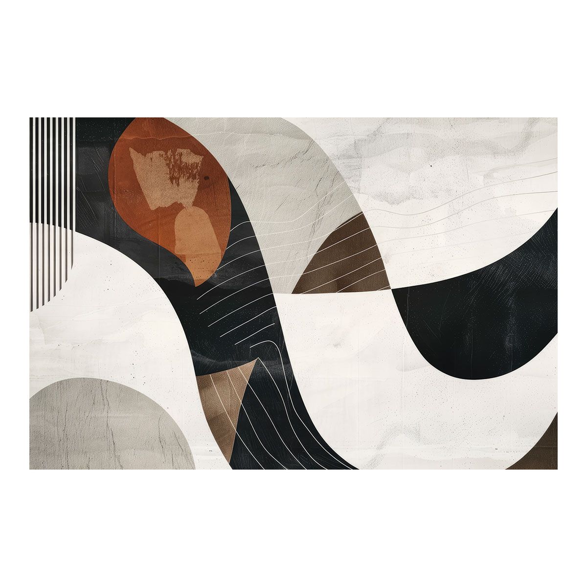 A2サイズ（約42x59cm）】【lh-poster-3607】【フレーム付き】北欧 幾何