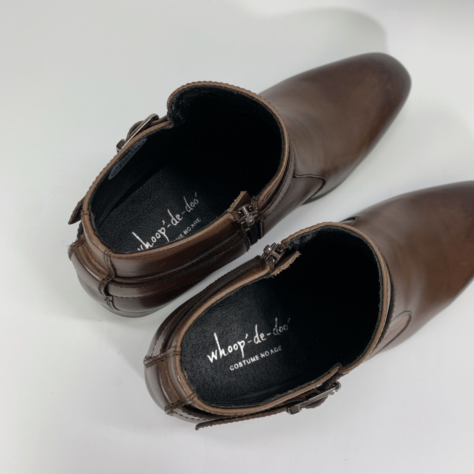 アンクルブーツ ブラウン