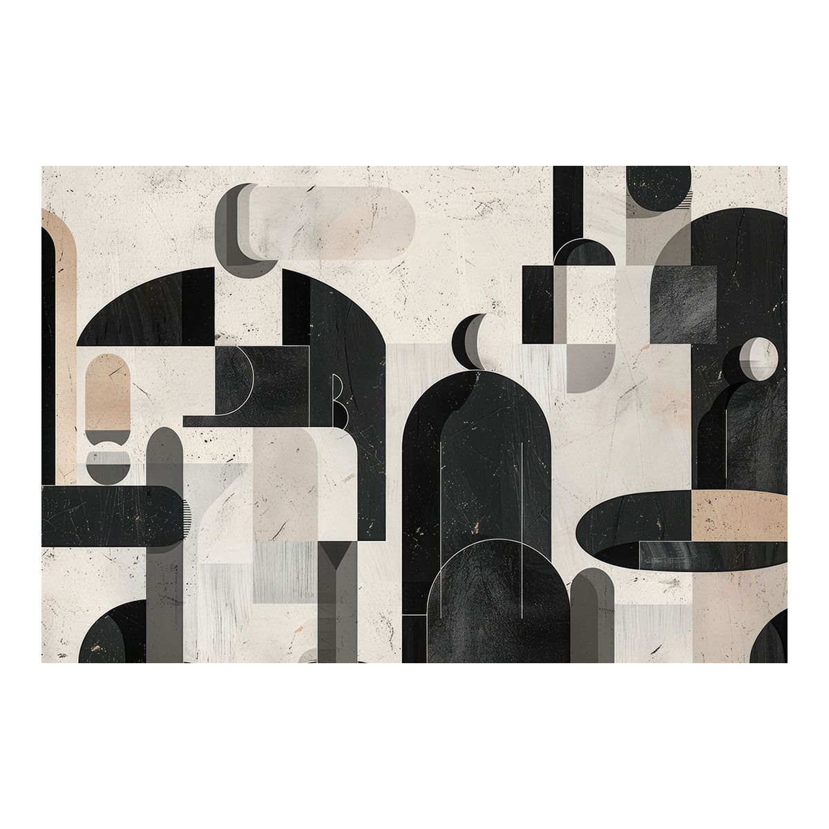 A2サイズ（約42x59cm）】【lh-poster-3612】【フレーム付き】北欧 幾何