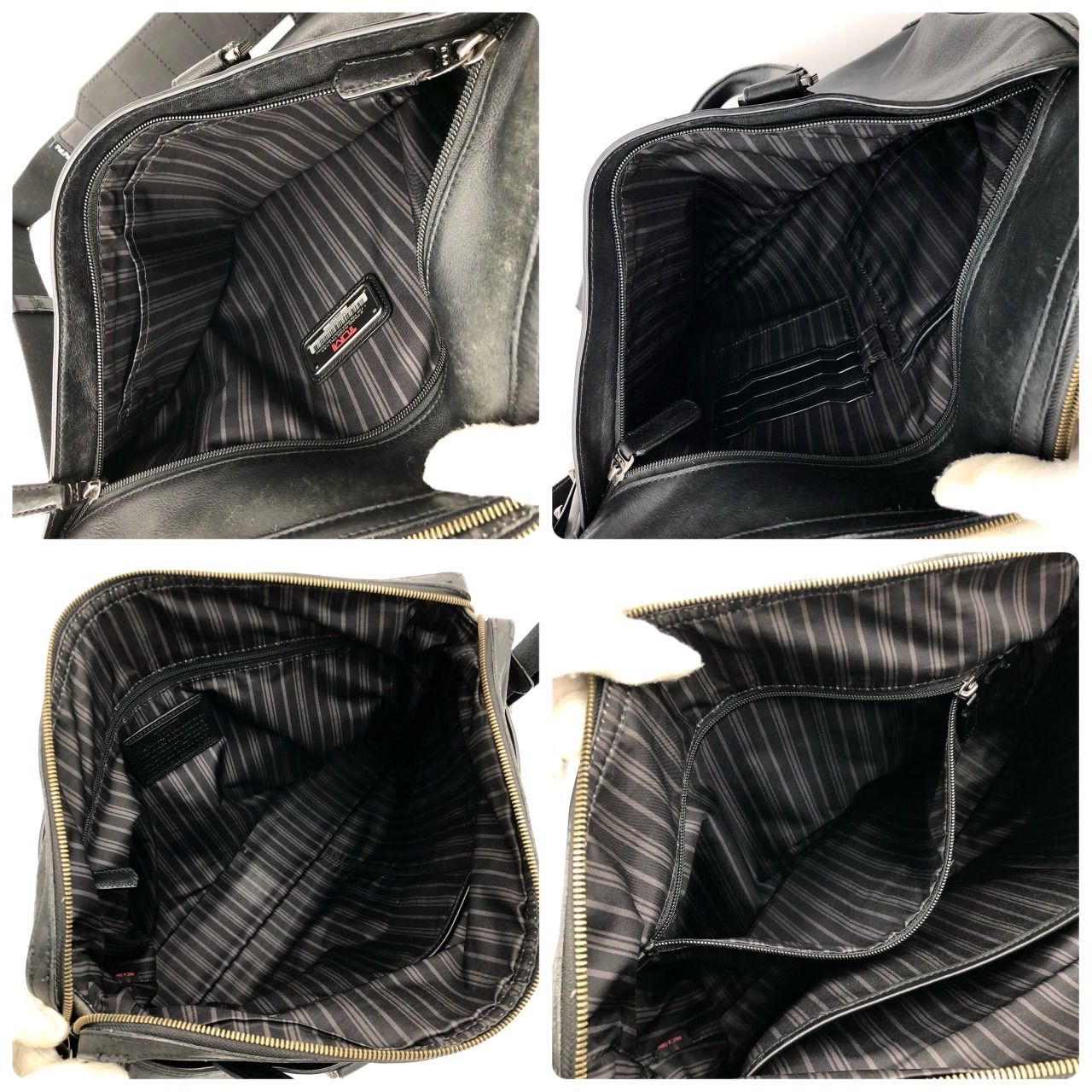 トゥミ TUMI レザー ビジネスバッグ 黒 2WAY ショルダー A4 中古 
