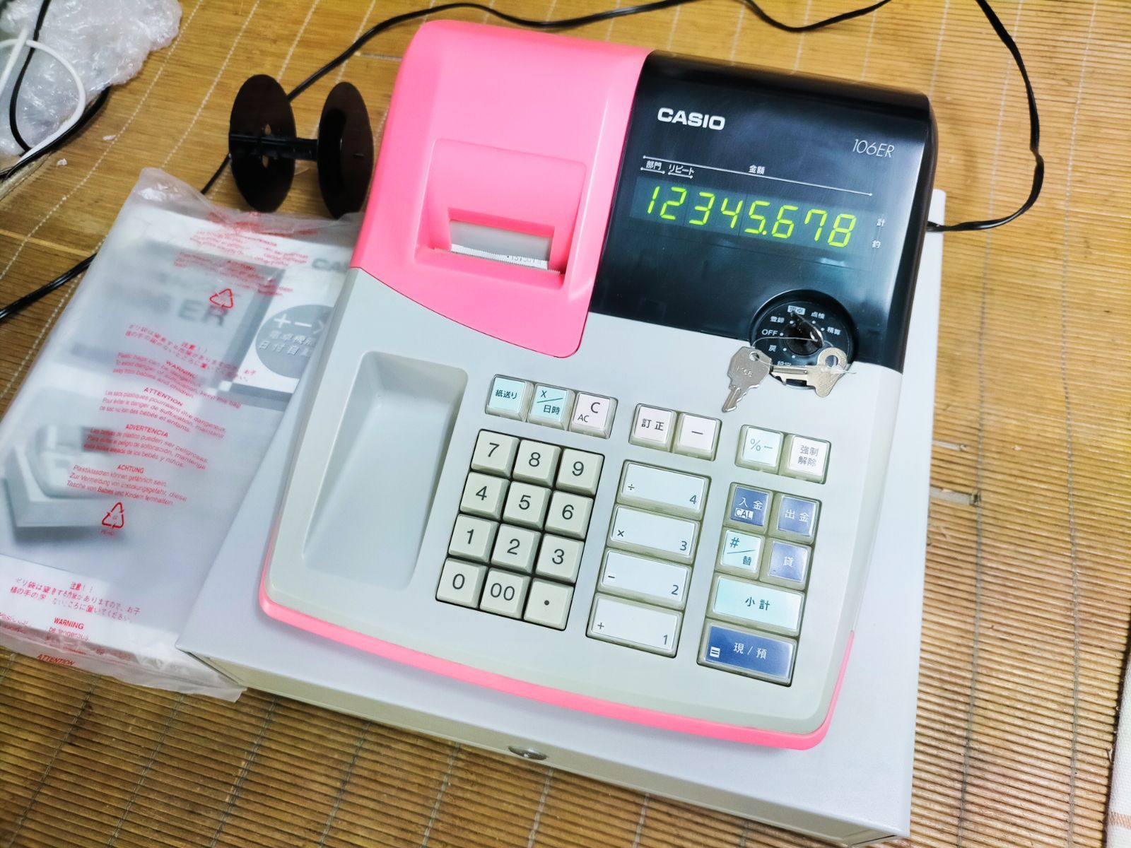 カシオレジスター 106ER 簡単便利特殊 送料込 291194 - カシオ