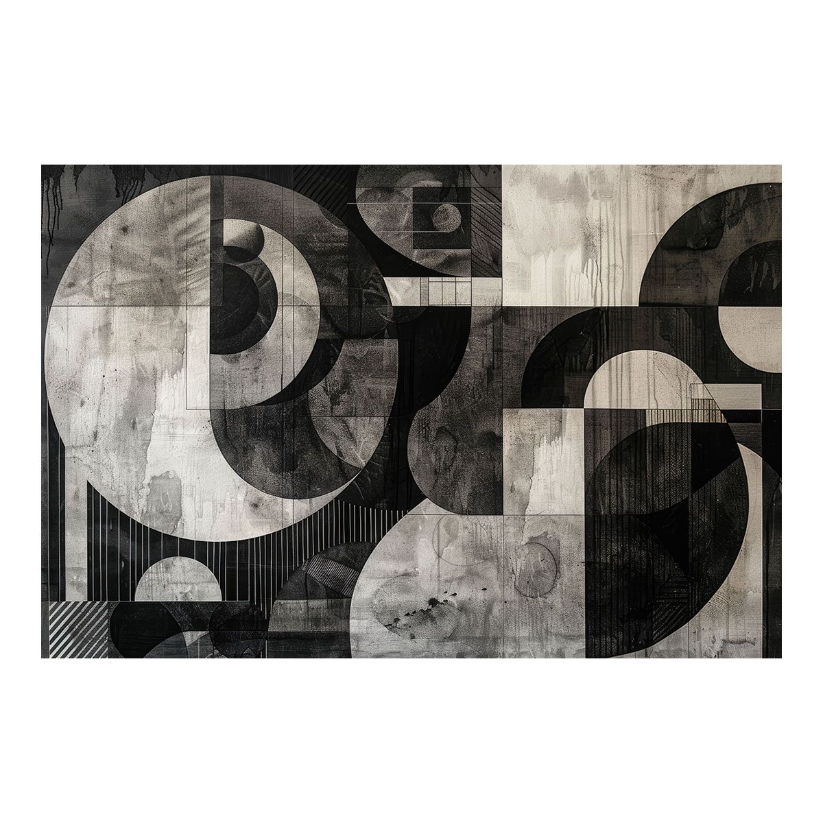 B2サイズ（約51x73cm）】【lh-poster-3655】【フレーム付き】北欧 幾何