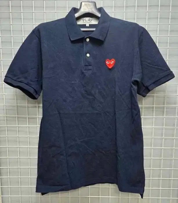 COMME des GARCONS コム デ ギャルソン レッドワッペン メンズ 半袖 ポロTシャツ