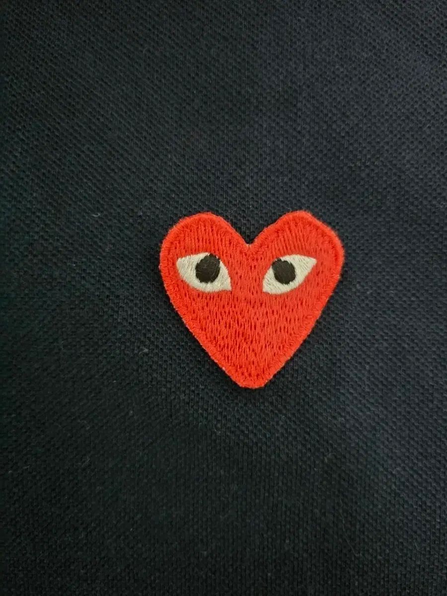 COMME des GARCONS コム デ ギャルソン レッドワッペン メンズ 半袖 ポロTシャツ