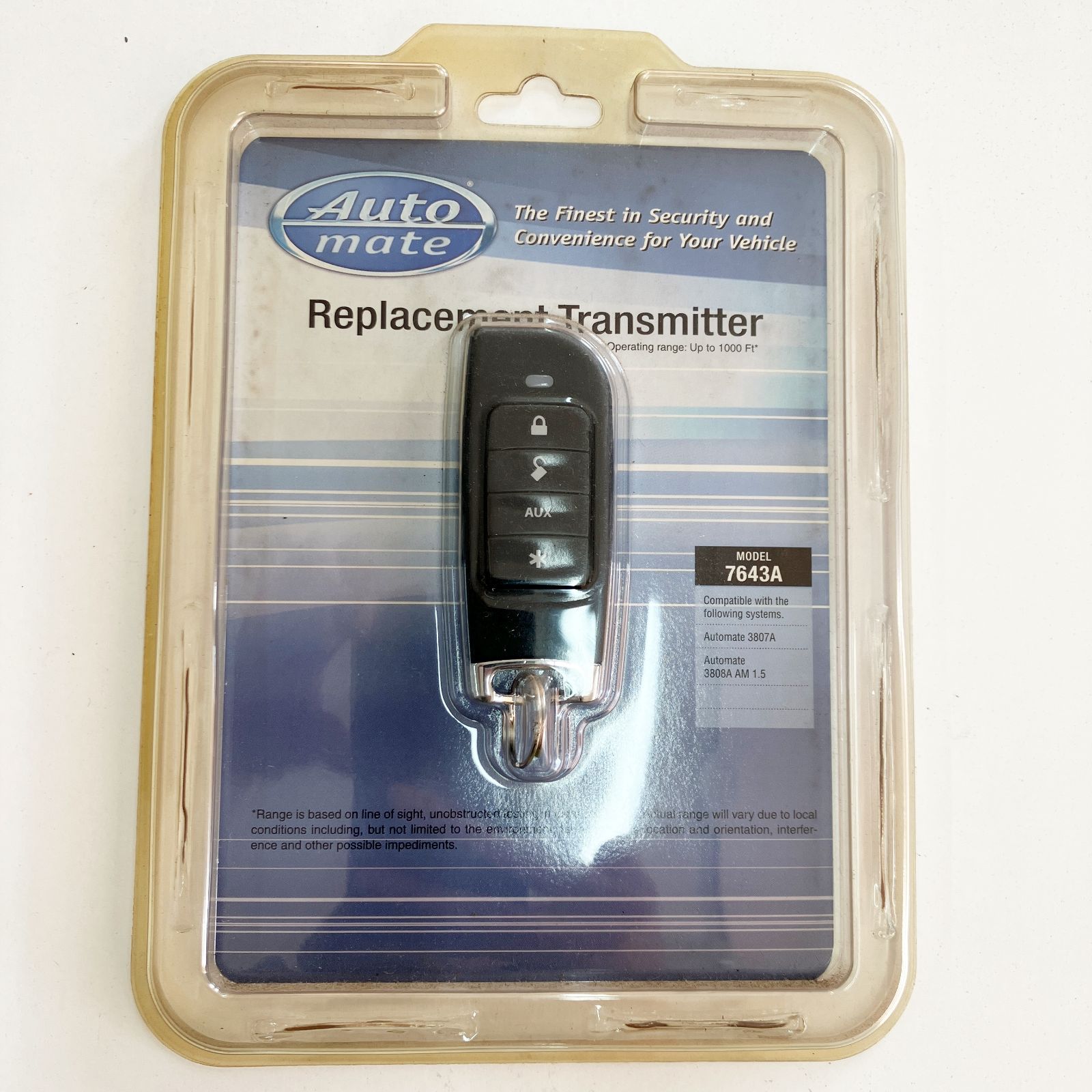 7643 A 1 WAY リモコン 3807 3808 カーセキュリティ オートメイト