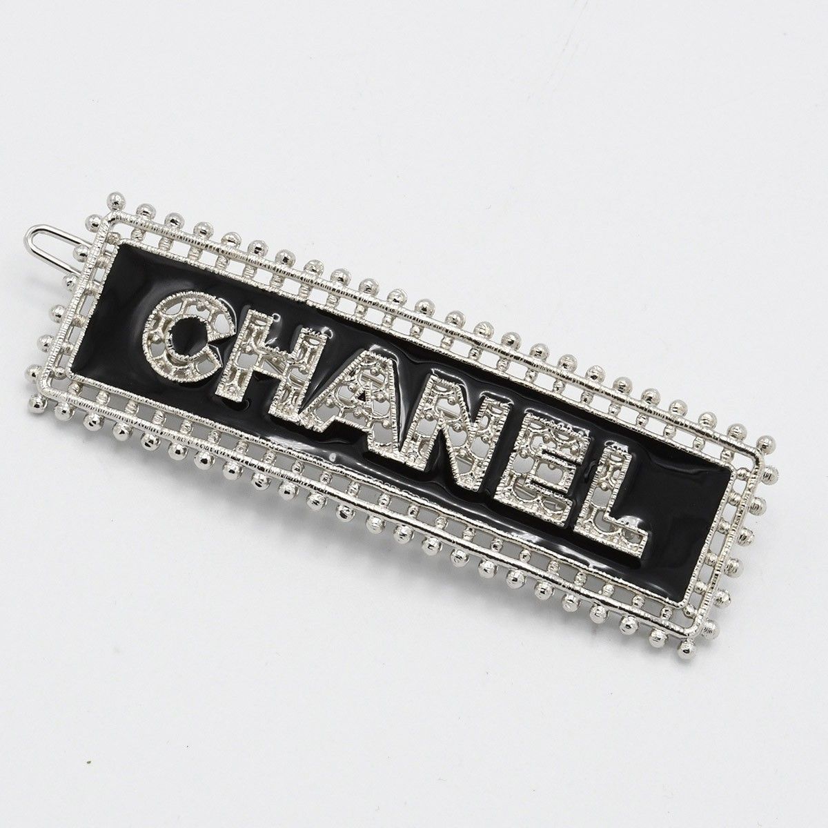 CHANEL シャネル P23 バレッタ ヘアクリップ ロゴ ヘアアクセ