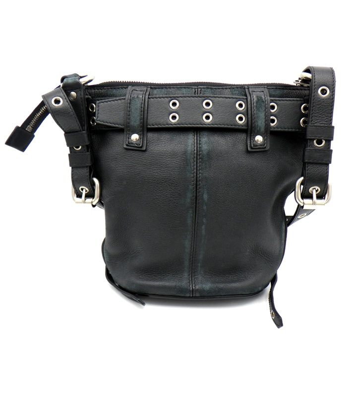 バレンシアガ EMO 702039 レザー ショルダー バケット バック 46386