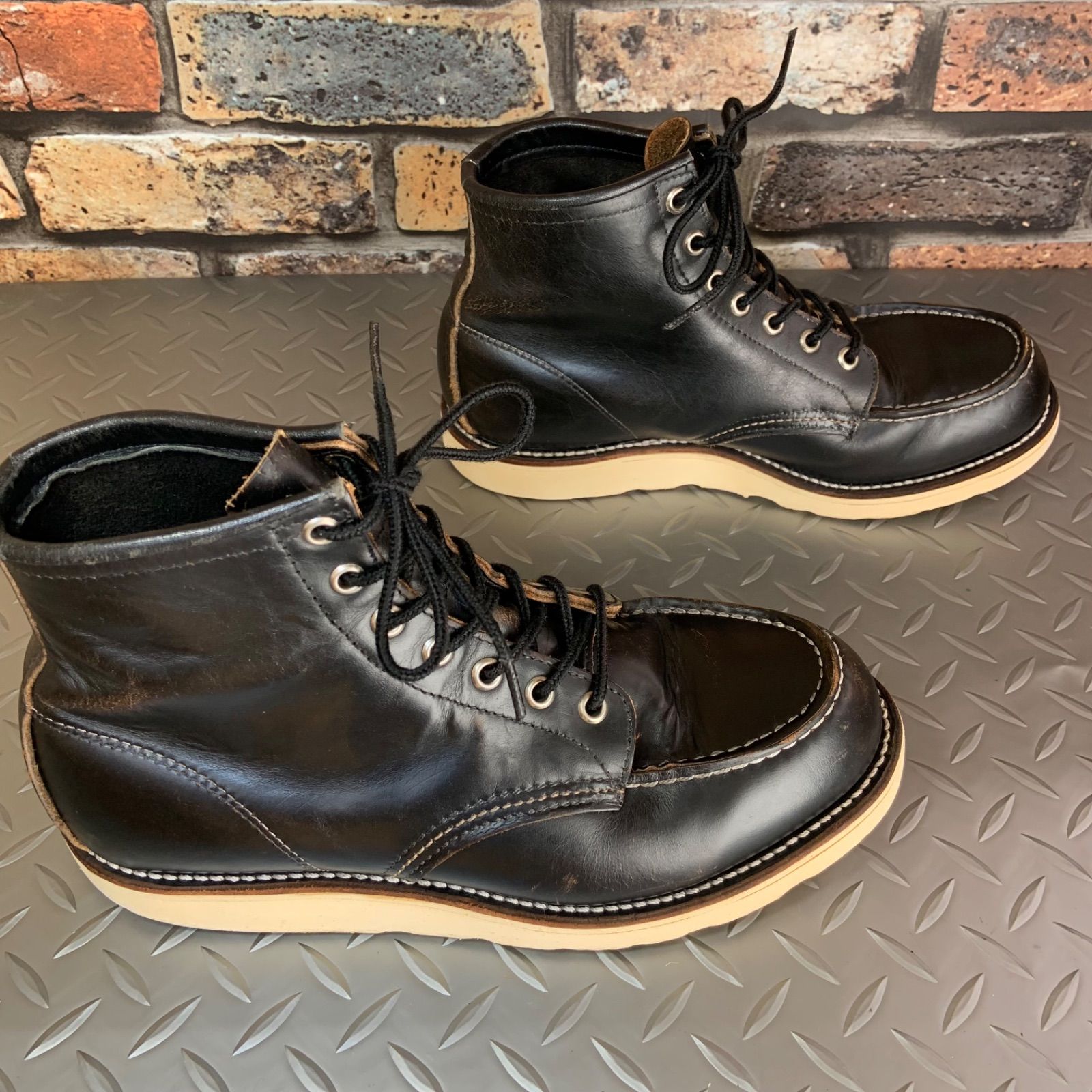 ☆REDWING 8179 オリジナル茶芯 刺繍羽タグ前期 1996年製 US7E JP25