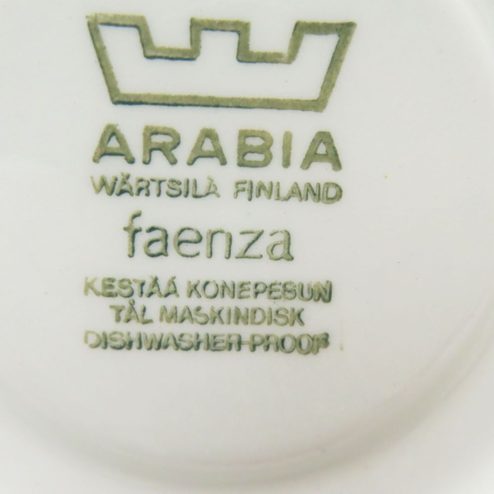 フェミサピエン ARABIA アラビア Faenza ファエンツァ デミタスカップ＆ソーサー 旧