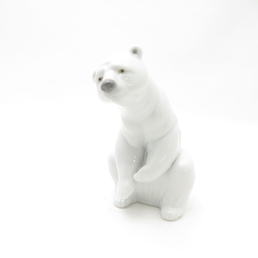 未使用 LLADRO リヤドロ 1208 RESTING POLAR BEAR ホッキョクグマ
