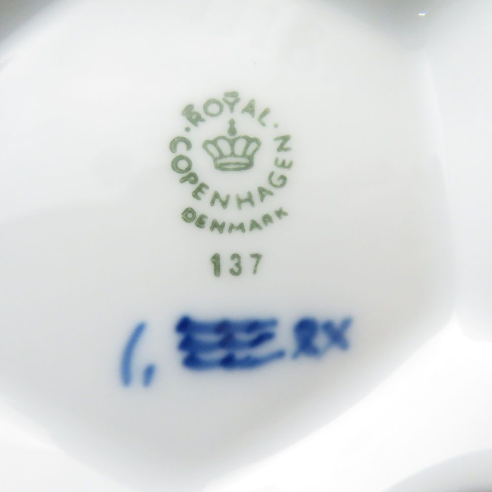  ROYAL ロイヤルコペンハーゲン ブルーフルーテッド フルレース ティーポット 顔付き 紅茶 北欧 ティーポット コーヒー ティーカップ