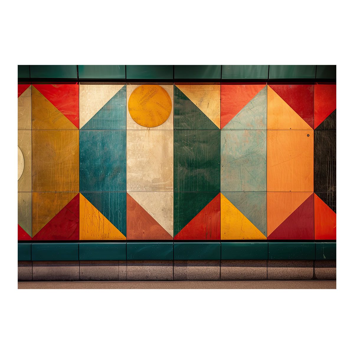 アートポスター　額入り B2サイズ（約51x73cm）】【lh-poster-3679】【フレーム付き】北欧 幾何