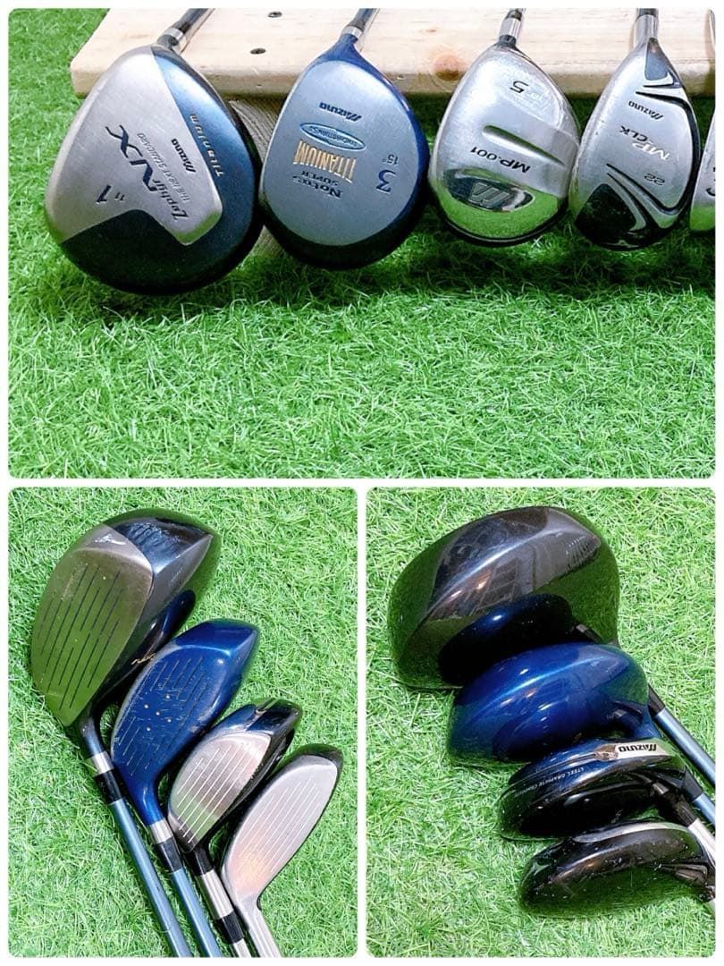 H4.ミズノ 初心者オススメ ゴルフクラブ メンズセット 右利き 13本