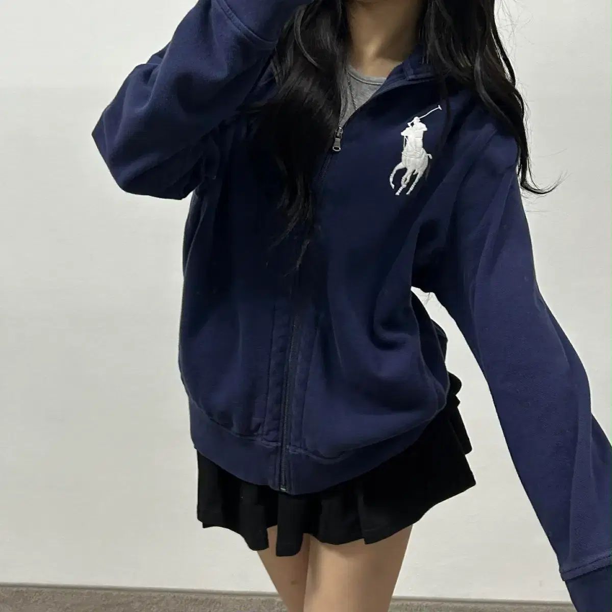 ポロ ラルフローレン ビックポニー ピンターカル ネイビー 必須アイテム コットン トラックジャージ レアジャージ (XL)