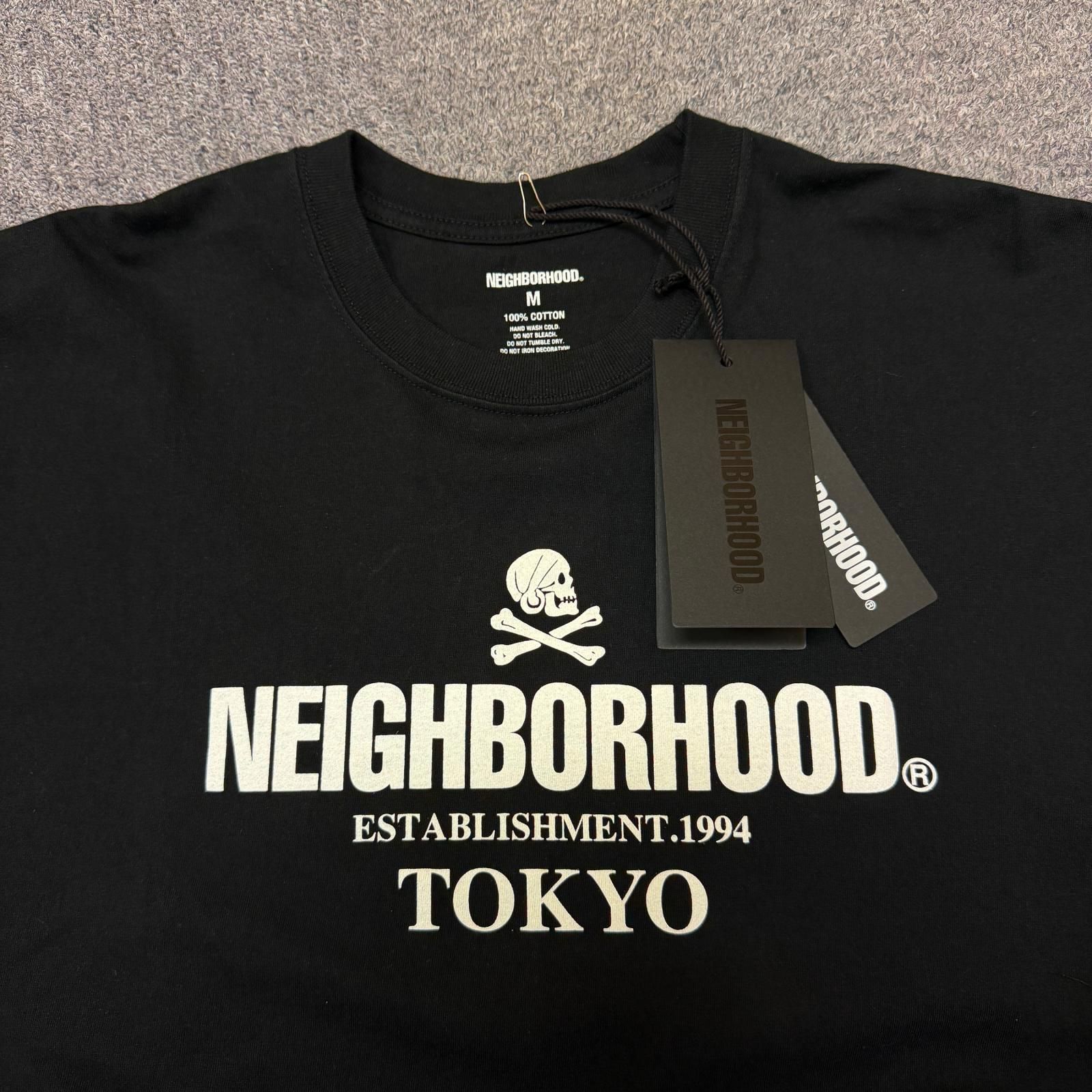 未使用 NEIGHBORHOOD 25SS NH 251 SPOT . TEE SS-4 ロゴプリントT