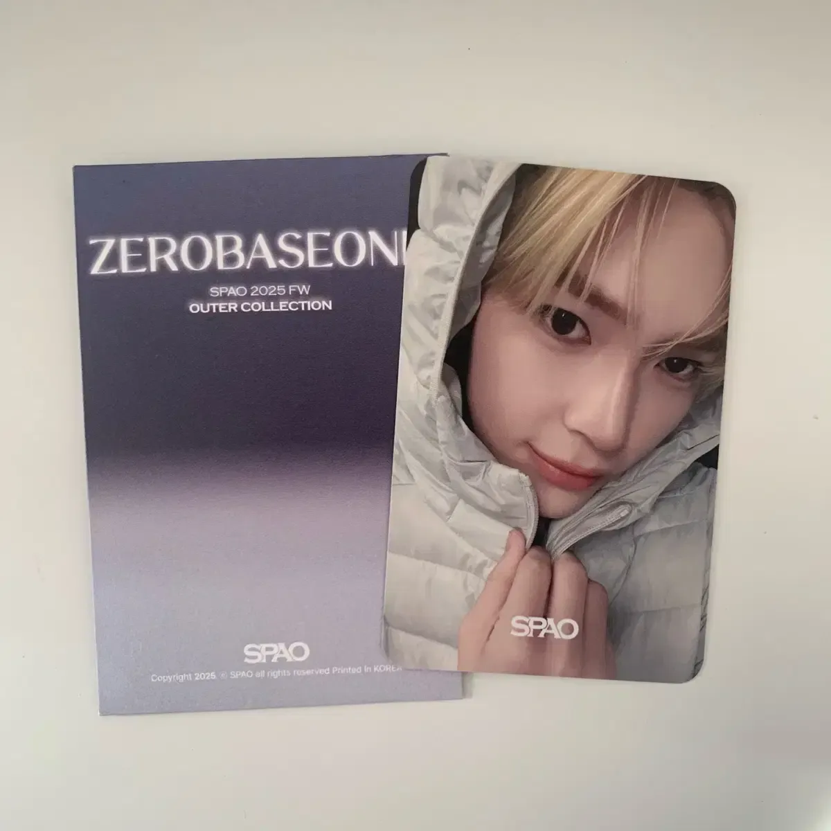 Sung Hanbin - SPAO MD photocard photocard