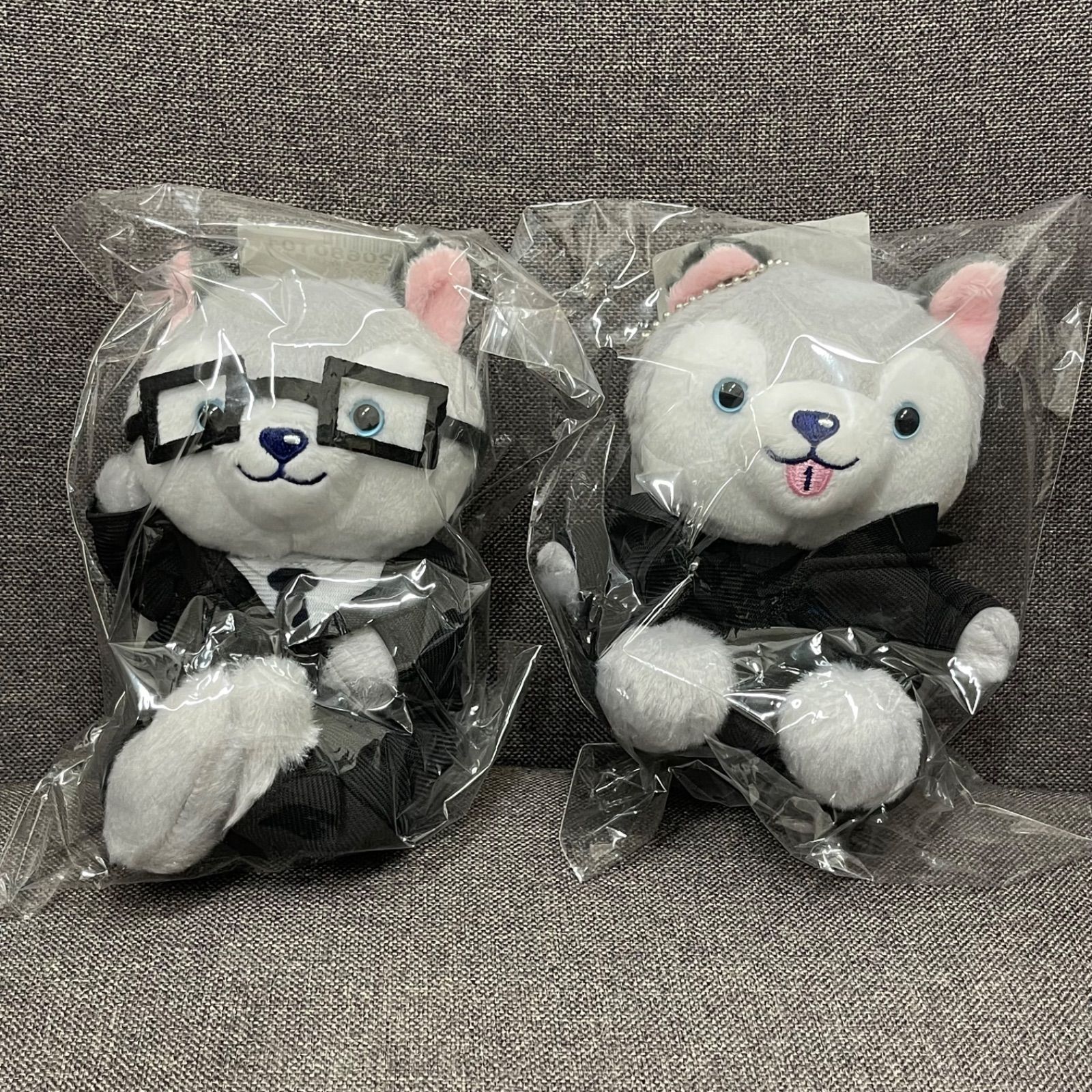 NPA】ノッキンオン ロックドドア お座りぬいぐるみ 氷雨犬 倒理犬 2種