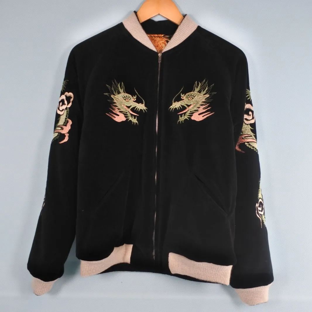 大清水75 001 1209 oa テーラー東洋 GOLD GREEN DRAGON スカジャン GL 15551併売 古着 メンズ