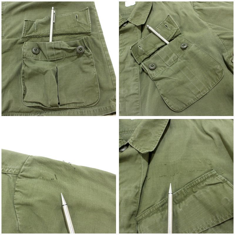 70s USA製 vintage U.S.ARMY 5th ジャングルファティーグ リップス