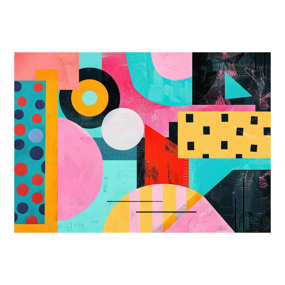 【A2サイズ（約42x59cm）】【lh-poster-3725】【フレーム付き】北欧 幾何学 キレイ目インテリア パターン アート ポスター 模様 パターン インテリア