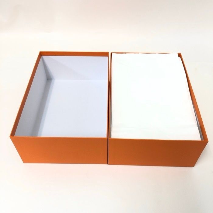 HERMES エルメス 空箱 靴箱 シューズ袋(2足分) ショッパー リボン 各2