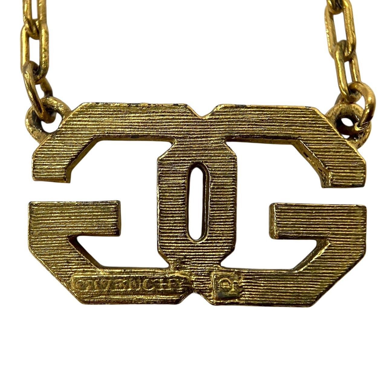 GIVENCHY】GGロゴ ネックレス ゴールド/金カラー 1977 ペンダント