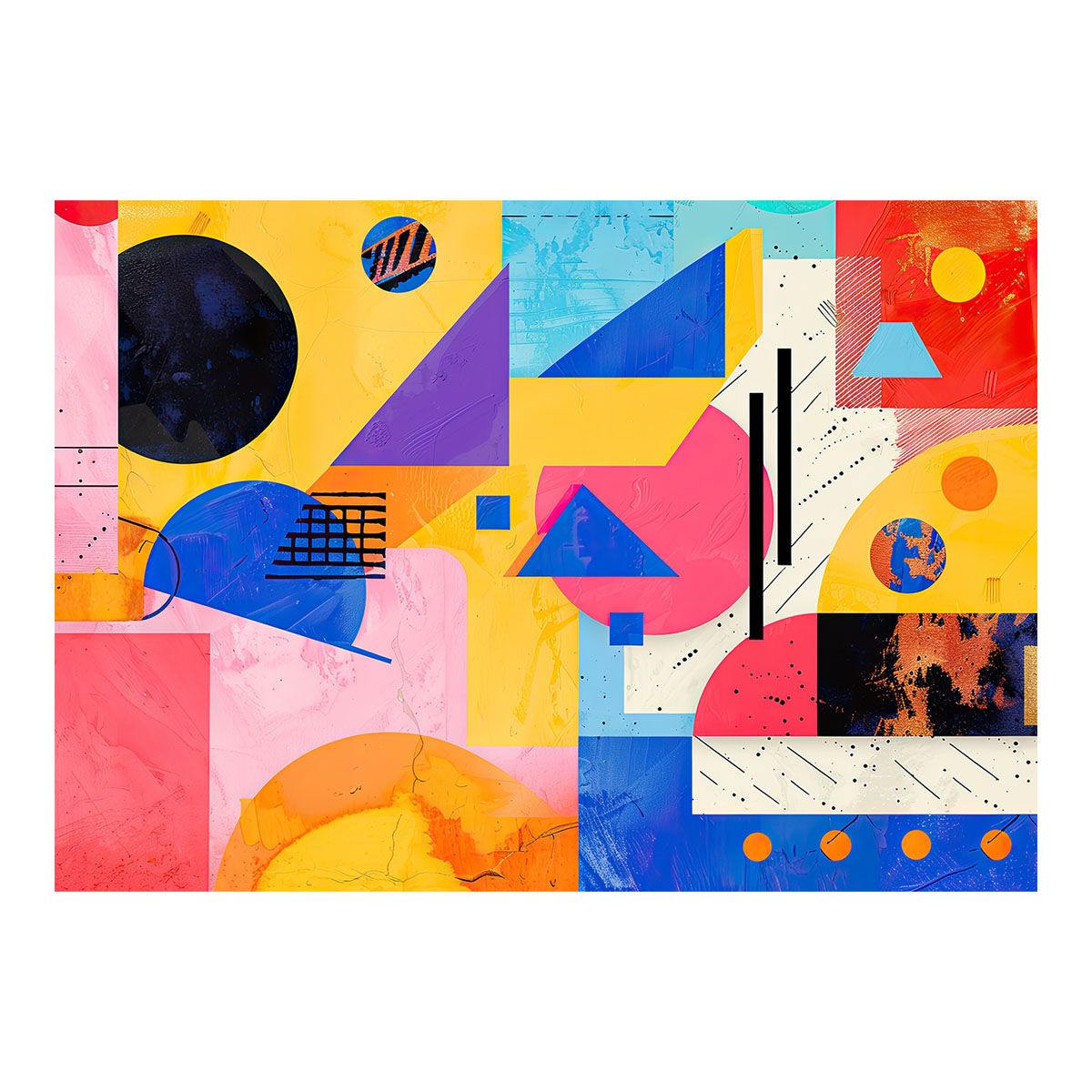 A2サイズ（約42x59cm）】【lh-poster-3760】【フレーム付き】北欧 幾何