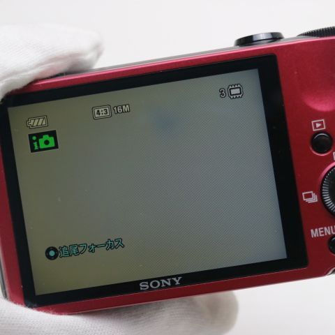 中古 Cyber-shot DSC-HX7V レッド 即日発送 SONY デジカメ デジタル