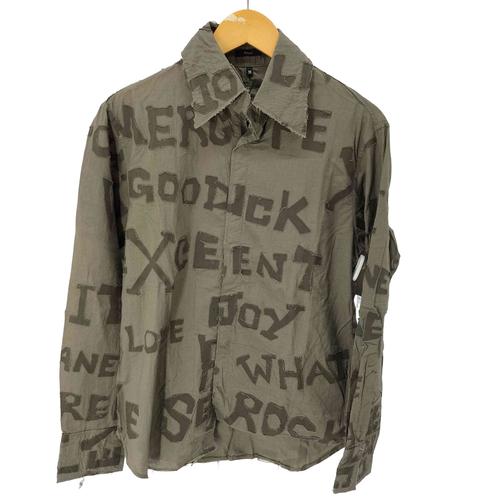 bajra(バジュラ) スペルデザイン L/Sシャツ メンズ JPN：M 【中古】【ブランド古着バズストア】 バジュラ bajra スペルデザイン L/Sシャツ メンズ JPN：M - メルカリ