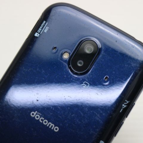 美品 F-52B らくらくスマートフォン ネイビー スマホ 白ロム 本体 即日
