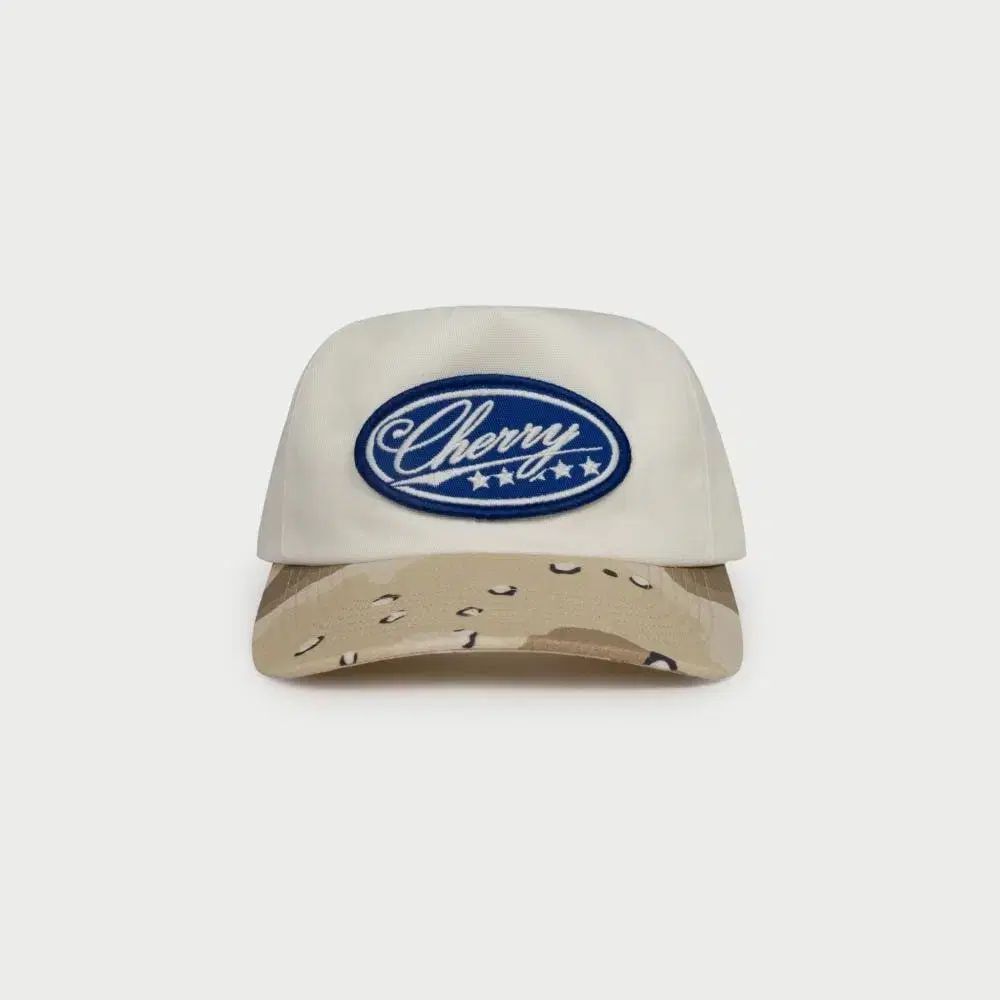 cherry la white camo cap