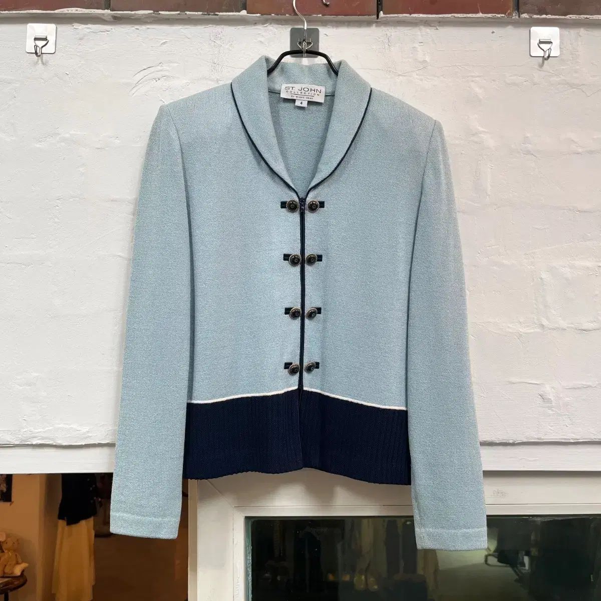 St John MADE IN USA ニット ジップアップ セットアップ 4