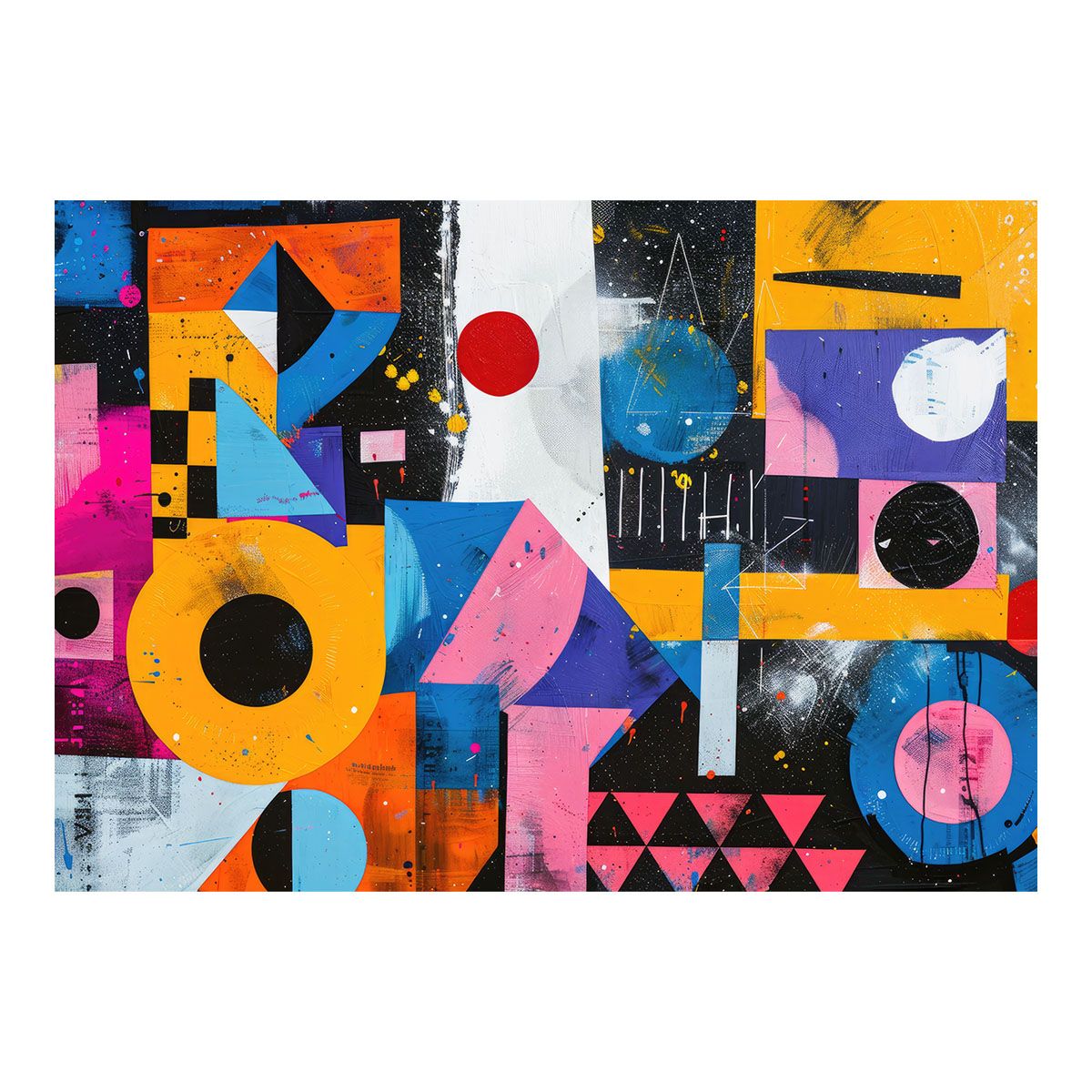 【A2サイズ（約42x59cm）】【lh-poster-3786】【フレーム付き】北欧 幾何学 キレイ目インテリア パターン アート ポスター 模様 パターン インテリア