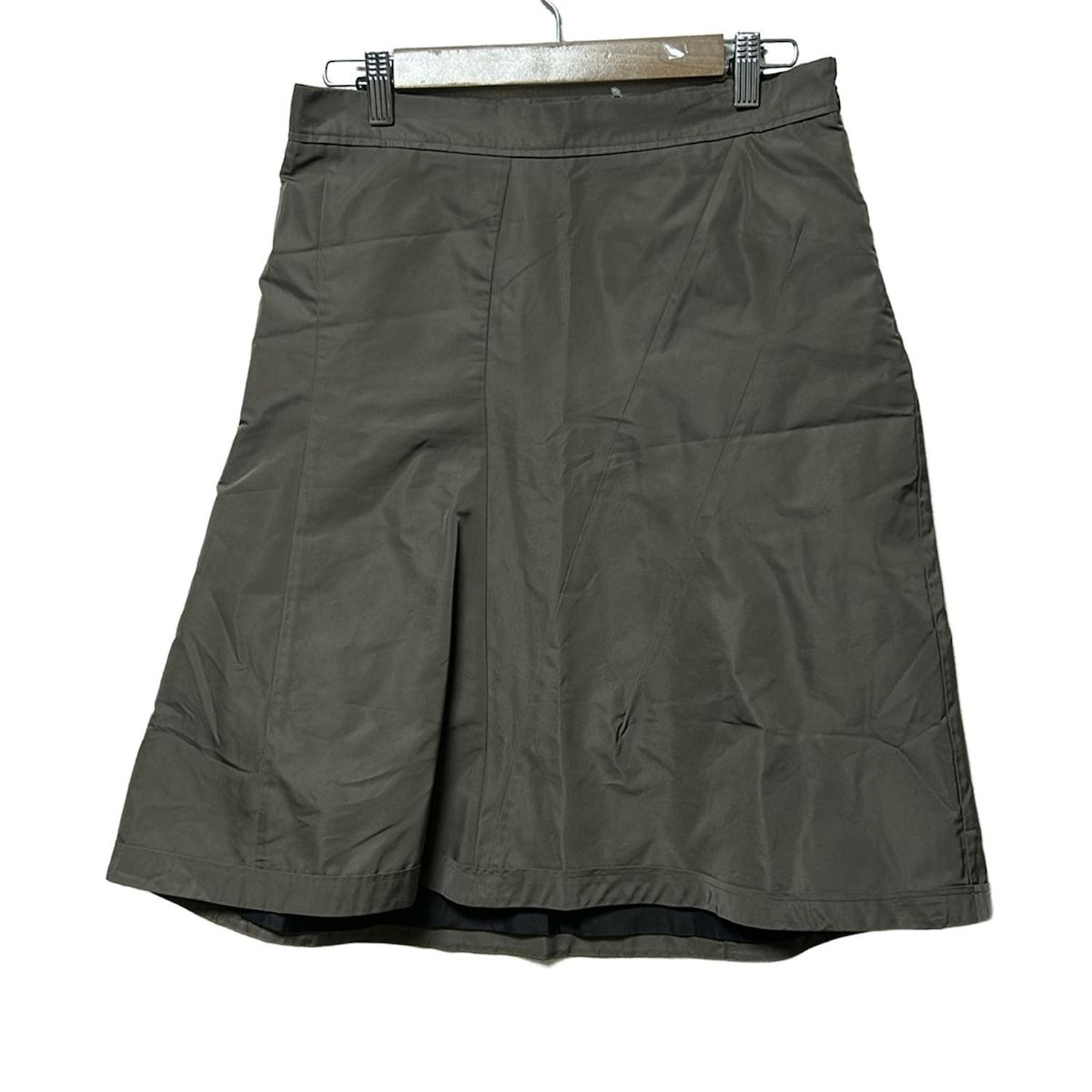 JILSANDER(ジルサンダー) スカート サイズ36 S レディース - ダークブラウン ひざ丈/シルク混