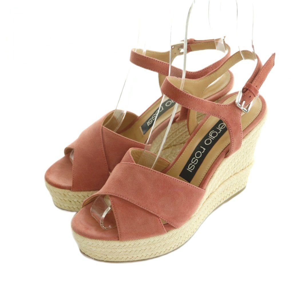 セルジオロッシ Sergio rossi サンダル ウエッジソール ストラップ セルジオロッシ Sergio rossi サンダル ウエッジソール ストラップ