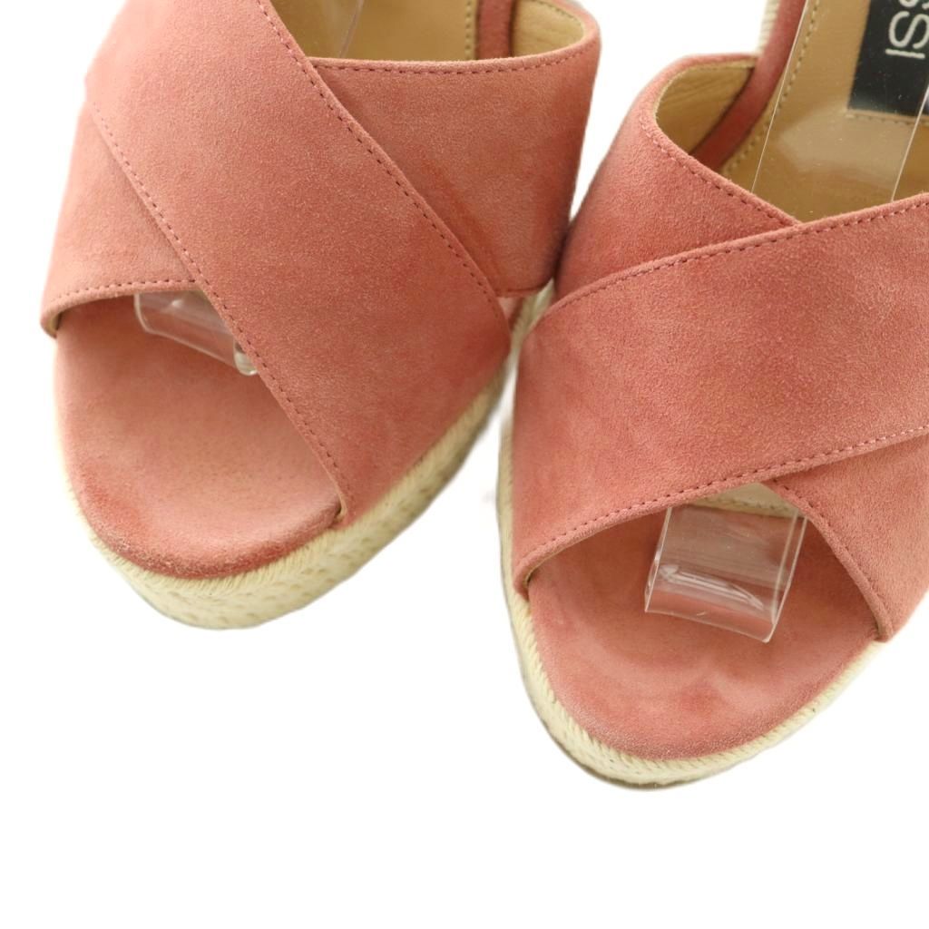 セルジオロッシ/Sergio rossi/サンダル/ピンクベージュ/36.5 セルジオロッシ Sergio rossi サンダル ウエッジソール ストラップ