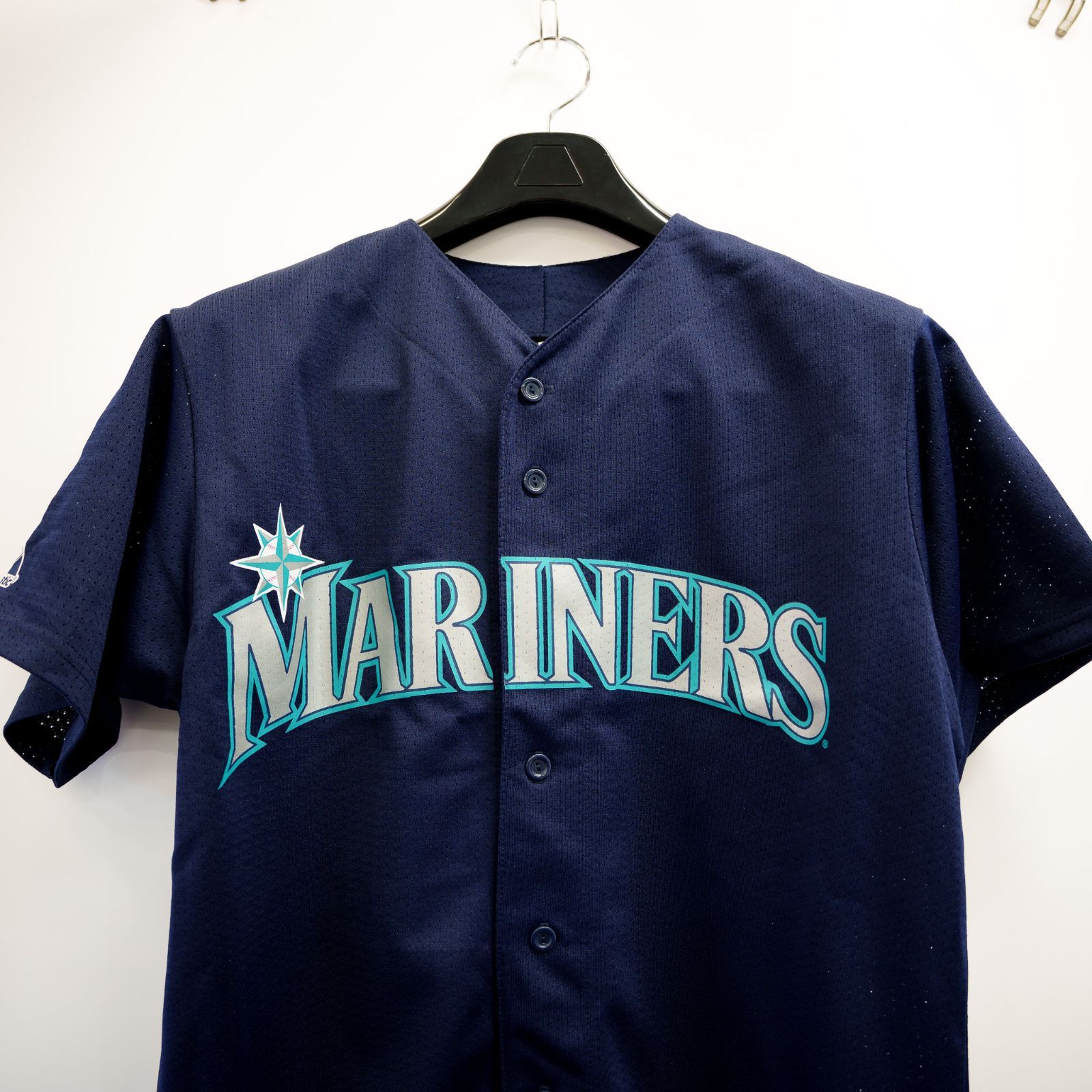 m 001 60 シアトルマリナーズ メッシュ ユニフォーム Mサイズ Majestic