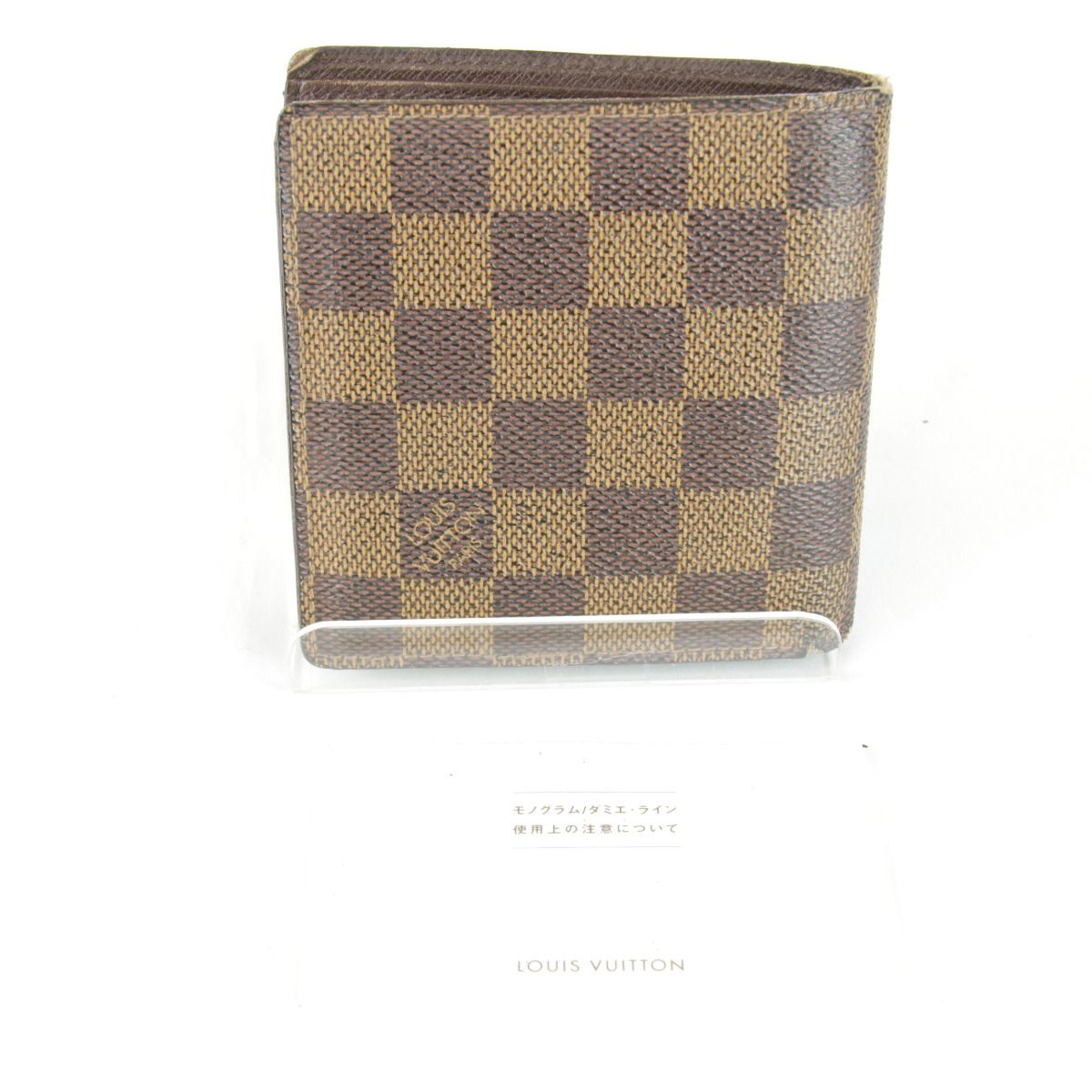 LOUIS VUITTON ルイ ヴィトン N 61675 SD 0010 ポルトフォイユマルコ 二つ折り財布 ダミエキャンバス ブラウン メンズ ブランド